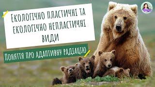 Екологічно пластичні і екологічно непластичні види. Адаптивна радіація