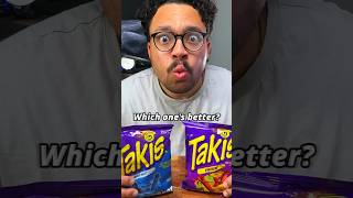 RED TAKIS VERSUS BLUE TAKIS?! 🫠#takis #redvsblue shorts #chips