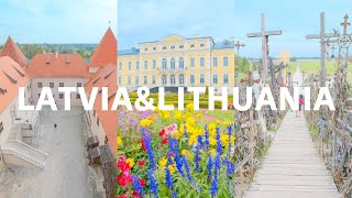 Luxurious palace and castle in Latvia 🇱🇻 and Hill of Crosses in Lithuania 🇱🇹