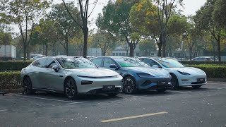 Tesla Model 3 vs. Xpeng P7 | 对阵Model 3和P7，海豹的优势和短板都在这一局