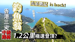 ［香港行山］| 超靚景! 行1.2公里就上到釣魚翁? | 香港三尖之一 | 山系戰記 EP7 | 相思灣 釣魚翁 | 中級路線 | 第一身行山 航拍 | HK Hiking