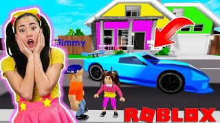 Ellie Drives Car to School in Brookhaven Roblox Game | Gaming for Kids