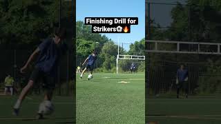 Finishing Drill for Strikers🔥⚽️ #shorts #fyp #soccer #soccerdrills #striker #finishing