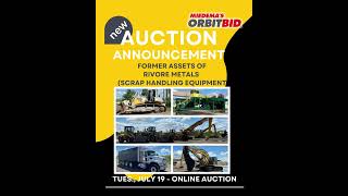 NEW AUCTION: Former Assets of Rivore Metals (Scrap Handling Equipment)