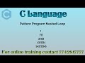 pattern program in c using nested loop
