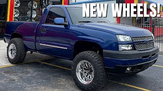 NEW BILLET WHEELS ON THE 4X4 SINGLE CAB!