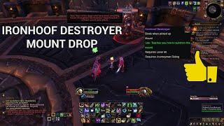 WoW - Ironhoof Destroyer rare mount drop