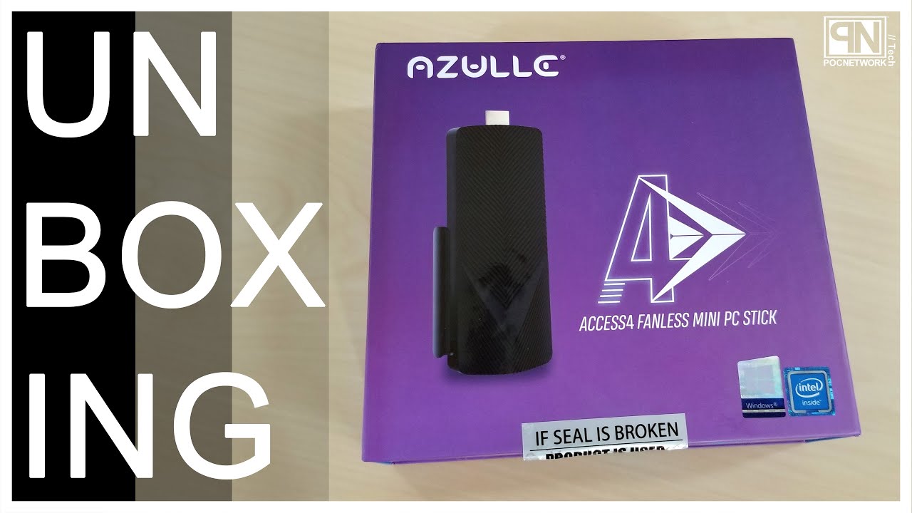 Azulle Access4 Mini Windows 10 Pc Stick Unboxing Poc Network Youtube
