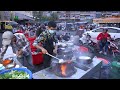 plenty of street food @ orruessey market phnom penh street food tour cambodian street food