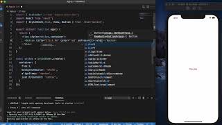 React Native Tutorial 6 - React Native Button