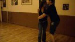 Annick and Francis, intermediate salsa, wrap around girl