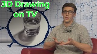 How work 3D Drawing / about anamorphic optical Illusion by Stefan Pabst on TV