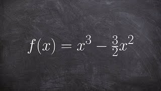 Determine the intervals a function is increasing and decreasing and extrema using