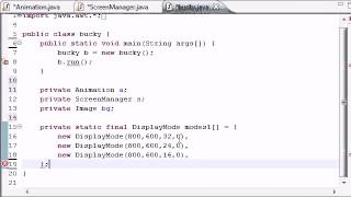 Java Game Development 20 Creating Display Modes List
