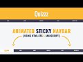 Animated sticky navigation bar on scroll | Fixed Navbar on Scroll