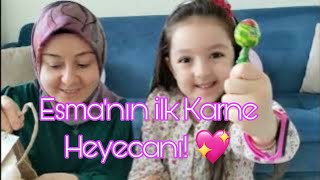 Karnemizi Aldık! Esma’nın İlk Karne Günü Vlogu 📚✨