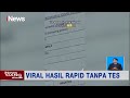 Viral! Hasil Rapid Tes Negatif Tanpa Tes di Bandara Soeta - iNews Siang 01/02