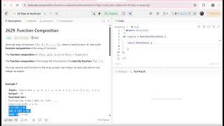 Day 8 of My 30 Days of JavaScript Challenge — LeetCode 2629 Function Composition 🧠