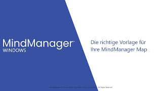 1 Die richtige Vorlage für Ihre MindManager Map
