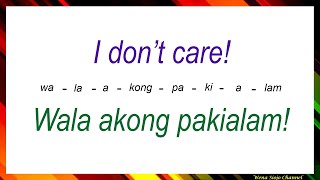 English Tagalog Common Negative Phrases # 153