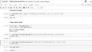 Data Science - python - How to handle missing values