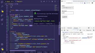 Coding a custom React hooks for form validation