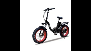 Vtuvia SF20 Electric Bicycle FoldingE Bik e Fat Tire Ebike, E Bike 500w 48V Folding