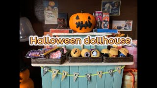 Halloween dollhouse/ハロウィン　ミニチュアフレームをつくってみた/100均素材