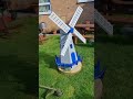 diy wooden working windmill hand made gardening shorts