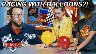 Building a Balloon Powered Race Car | Science of Propulsion | Pixar Cars