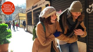 #Bushman_prank in Granada city Part 18. funniest reactions. statue prank