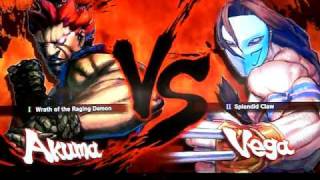 Fujino [Akuma] vs matoryona [Vega] SUPER STREET FIGHTER 4 - Japanese Online Ranked Matches - XBL