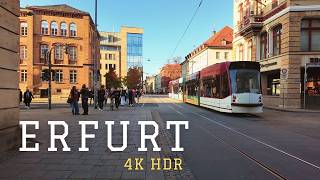 Erfurt Beautiful City Tour \u0026 Charming Streets | 4K Walking Tour in Germany