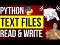 How to Write To and Read From Text Files in Python | Save User Data and Load in High Scores