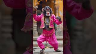 பூம்பூம் மாட்டுக்காரன்#Trending song #monkey dance