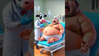 Evolution of Baby: Sumo in hospital with Dr. Cow 🥰 27 #cat #cute #love #shorts