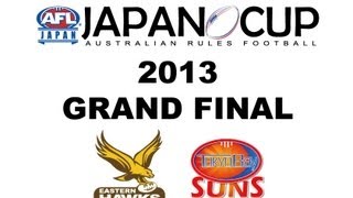 【AFL Japan Cup 2013 Grand Final 】 1st half - Eastern Hawks vs Tokyo Bay Suns