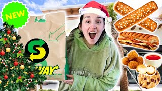 Trying Subway brand new Christmas menu