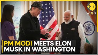 PM Modi's US Visit: PM Modi Meets Tesla CEO Elon Musk At Blair House | World News | WION