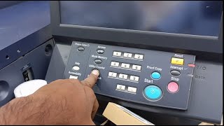 How to Enter into service Mode in Konica Minolta C 6100 C6085 C 1100 C 1070 C 3080 C2070 C73hc C71hc