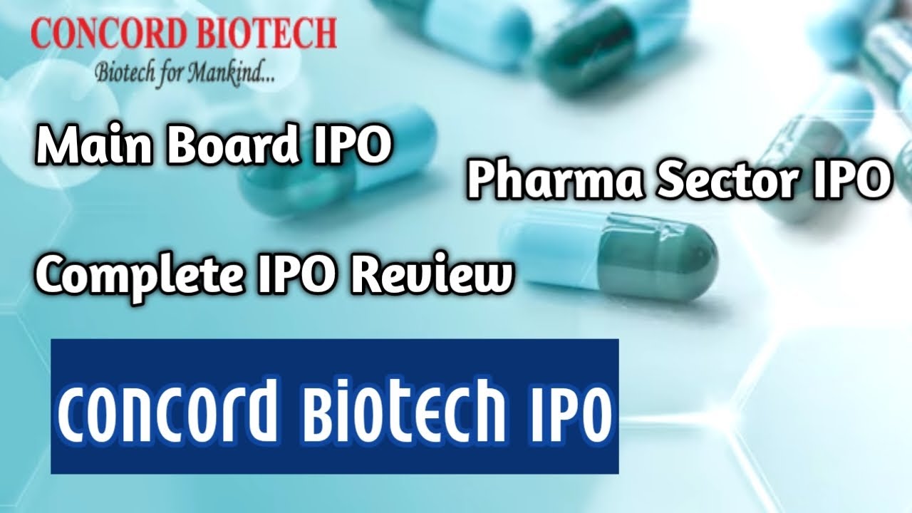 Concord Biotech IPO Review | Main Board IPO | Latest GMP | Upcoming ...