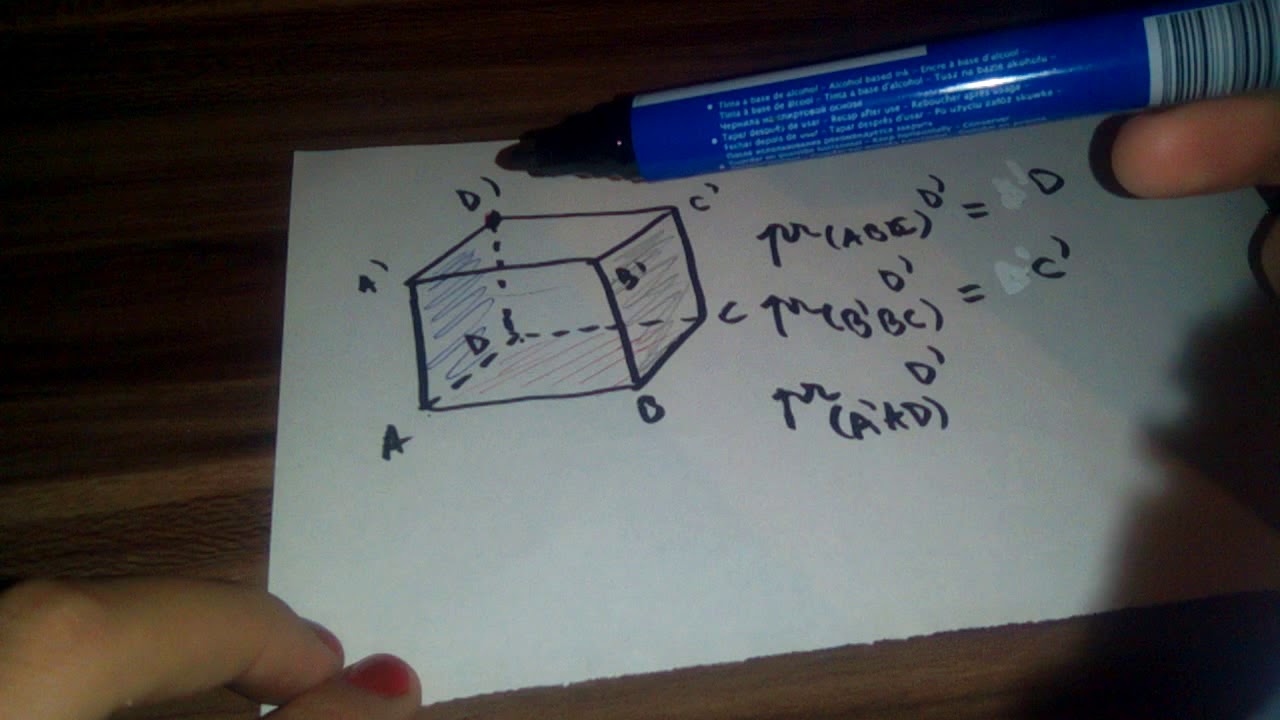 Determina Proiectiile Ortogonale Ale Punctului D Pe Plan In Cubul ABCDA ...