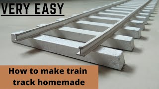How to make train track with cardboard|| homemade very easy|| train track making