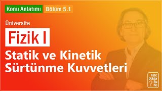 Üniversite Fizik I - Bölüm 5.1 Statik ve Kinetik Sürtünme Kuvvetleri