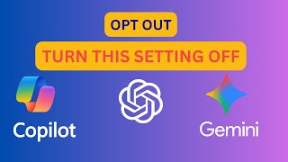 Disable AI Training Data: ChatGPT, Copilot, & Gemini Settings