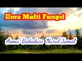 Ilmu Multi Fungsi  “ Asma’ Bidadari  Nurul Jamal “