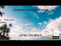 How to create Transparent Login Form [HTML CSS Only], Easy Tutorial