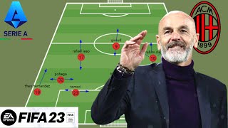 FIFA 23: BEST NEW AC MILAN FORMATION AND TACTICS ( SERIE A MATCH DAY 9)