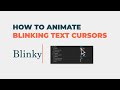 How to add a blinking text cursor in After Effects with Blinky