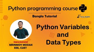 2. Python Variables and Data Types | Python Bangla Tutorial – Mrinmoy Modak